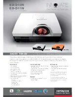 Hitachi ED-D10N Preliminary Specifications preview