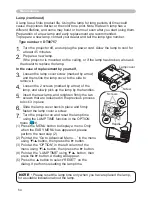 Предварительный просмотр 63 страницы Hitachi ED-X15 and User'S Manual And Operating Manual