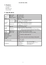 Предварительный просмотр 2 страницы Hitachi ED-X20EF Service Manual