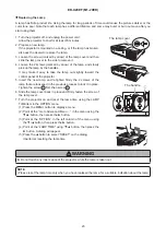 Предварительный просмотр 23 страницы Hitachi ED-X20EF Service Manual