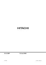 Предварительный просмотр 88 страницы Hitachi ED-X20EF Service Manual