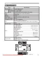 Preview for 57 page of Hitachi ED-X22 User Manual