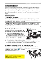 Предварительный просмотр 3 страницы Hitachi ED-X22 User'S Manual And Operating Manual