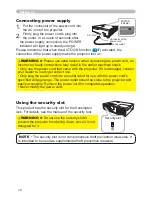 Предварительный просмотр 10 страницы Hitachi ED-X22 User'S Manual And Operating Manual