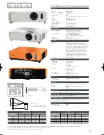 Предварительный просмотр 2 страницы Hitachi ED-X30 Technical Specifications