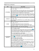 Preview for 38 page of Hitachi ED-X31EP User Manual