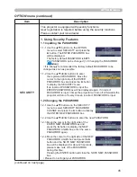 Preview for 54 page of Hitachi ED-X31EP User Manual