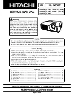 Preview for 1 page of Hitachi ED-X45N Service Manual
