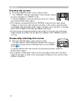 Preview for 22 page of Hitachi ED-X8255 User Manual