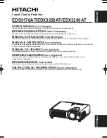 Предварительный просмотр 32 страницы Hitachi EDS3170AT User Manual