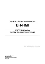 Предварительный просмотр 1 страницы Hitachi EH-TP500 Series Operating Instructions Manual