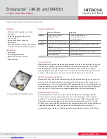 Hitachi Endurastar J4K30 Specifications preview