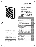 Предварительный просмотр 2 страницы Hitachi EP-A3000 Instruction Manual