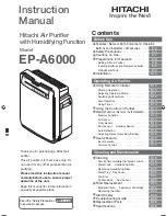 Предварительный просмотр 1 страницы Hitachi EP-A6000 Instruction Manual