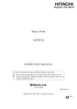 Preview for 1 page of Hitachi EUP-B712 Instruction Manual