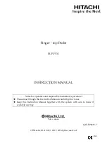 Hitachi EUP-F531 Instruction Manual preview