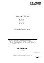 Preview for 1 page of Hitachi EUP-L52 Instruction Manual
