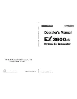 Предварительный просмотр 1 страницы Hitachi EX 3600-6 Operator'S Manual