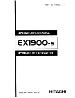 Hitachi EX1900-5 Operator'S Manual preview