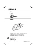 Hitachi F-30A Handling Instructions Manual preview