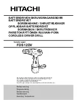 Предварительный просмотр 1 страницы Hitachi FDS 12DV Handling Instructions Manual