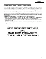 Preview for 9 page of Hitachi FDV 16VB Instruction Manual And Safety Instructions