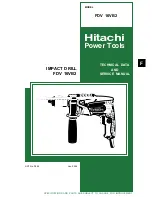 Предварительный просмотр 1 страницы Hitachi FDV 16VB2 Technical Data And Service Manual