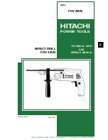 Предварительный просмотр 1 страницы Hitachi FDV 20VB Technical Data And Service Manual