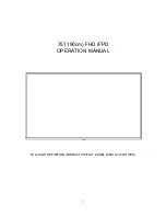 Preview for 2 page of Hitachi FHD7510 Operation Manual