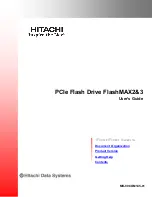 Предварительный просмотр 1 страницы Hitachi FLASHMAX2 User Manual