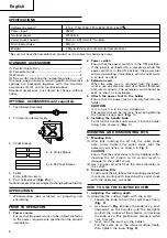 Preview for 8 page of Hitachi FM 8 Handling Instructions Manual