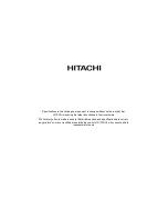 Предварительный просмотр 3 страницы Hitachi FS3 Series Service Manual