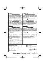 Preview for 48 page of Hitachi FSV 10SA Handling Instructions Manual