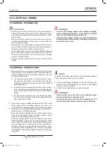 Preview for 72 page of Hitachi FSXN1E Series Installation And Operation Manual