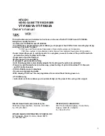 Hitachi FX632A Owner'S Manual preview