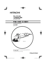 Hitachi G 10SB1 Handling Instructions Manual preview