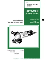 Hitachi G 10SD2 Technical Data And Service Manual preview