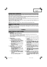 Preview for 3 page of Hitachi G 10SN Safety Instructions And Operation Manual