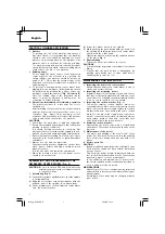 Preview for 8 page of Hitachi G 10SS Handling Instructions Manual