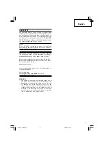 Preview for 9 page of Hitachi G 10SS Handling Instructions Manual