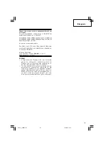 Preview for 23 page of Hitachi G 10SS Handling Instructions Manual