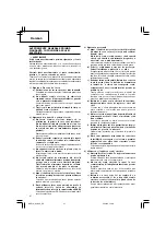 Preview for 48 page of Hitachi G 10SS Handling Instructions Manual