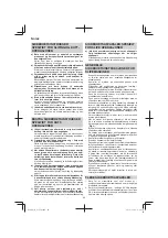 Preview for 60 page of Hitachi G 12VA Handling Instructions Manual