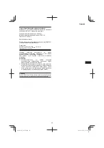 Preview for 69 page of Hitachi G 12VA Handling Instructions Manual