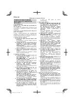 Preview for 70 page of Hitachi G 12VA Handling Instructions Manual