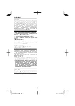 Preview for 126 page of Hitachi G 12VA Handling Instructions Manual