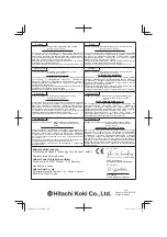 Preview for 164 page of Hitachi G 12VA Handling Instructions Manual