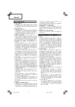 Предварительный просмотр 22 страницы Hitachi G 13SQ Handling Instructions Manual