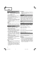 Предварительный просмотр 30 страницы Hitachi G 13SQ Handling Instructions Manual