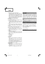 Предварительный просмотр 10 страницы Hitachi G 13YC Handling Instructions Manual